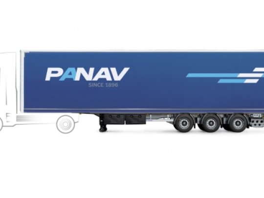 Naczepa burtowa pyłoszczelna